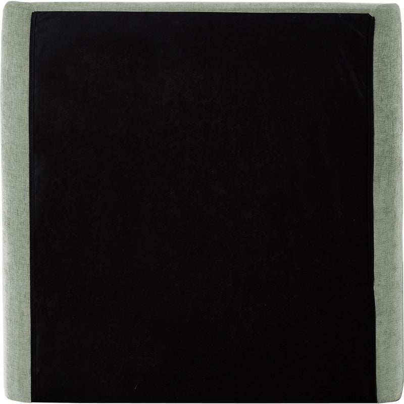 Meridian Penny Mint Green Chenille Fabric Twin Bed IMAGE 7