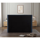 Meridian Penny Navy Chenille Fabric King Bed IMAGE 8