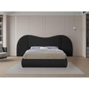 Meridian Everest Black Boucle Fabric King Bed (3 Boxes) IMAGE 4
