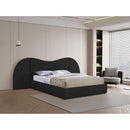 Meridian Everest Black Boucle Fabric Queen Bed (3 Boxes) IMAGE 2