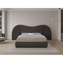 Meridian Everest Brown Boucle Fabric Queen Bed (3 Boxes) IMAGE 4