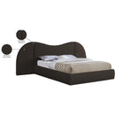 Meridian Everest Brown Boucle Fabric Queen Bed (3 Boxes) IMAGE 7