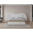 Meridian Everest Cream Boucle Fabric King Bed (3 Boxes) IMAGE 4