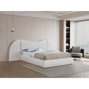 Meridian Everest Cream Boucle Fabric Queen Bed (3 Boxes) IMAGE 2