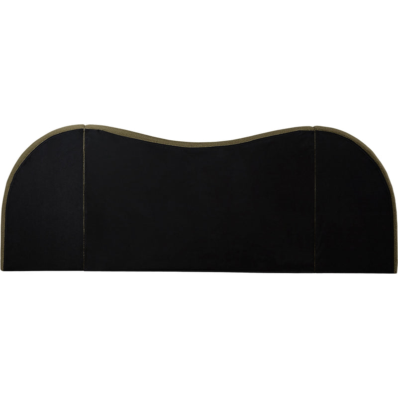 Meridian Everest Olive Green Boucle Fabric King Bed (3 Boxes) IMAGE 6