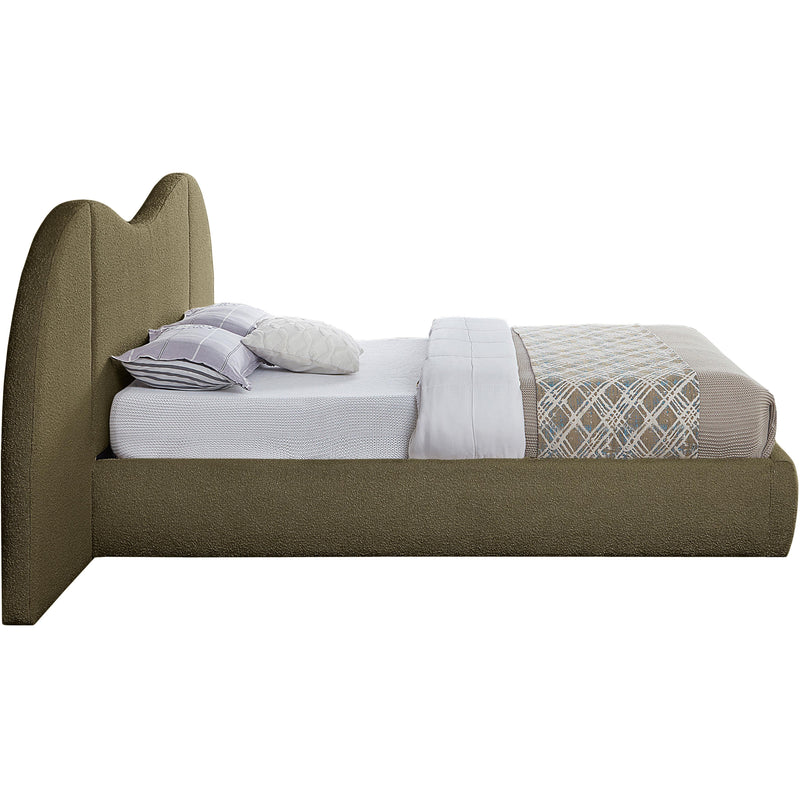 Meridian Everest Olive Green Boucle Fabric Queen Bed (3 Boxes) IMAGE 5
