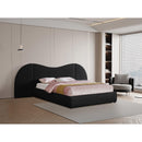 Meridian Everest Black Linen Textured Fabric King Bed (3 Boxes) IMAGE 2