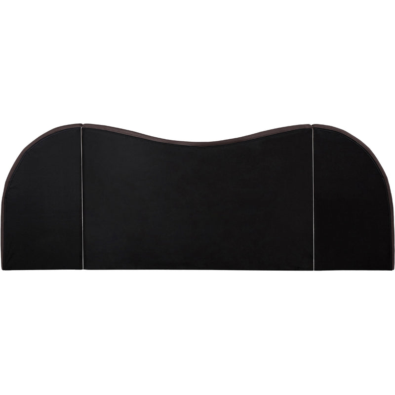 Meridian Everest Brown Linen Textured Fabric King Bed (3 Boxes) IMAGE 6