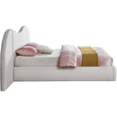 Meridian Everest Cream Linen Textured Fabric King Bed (3 Boxes) IMAGE 5