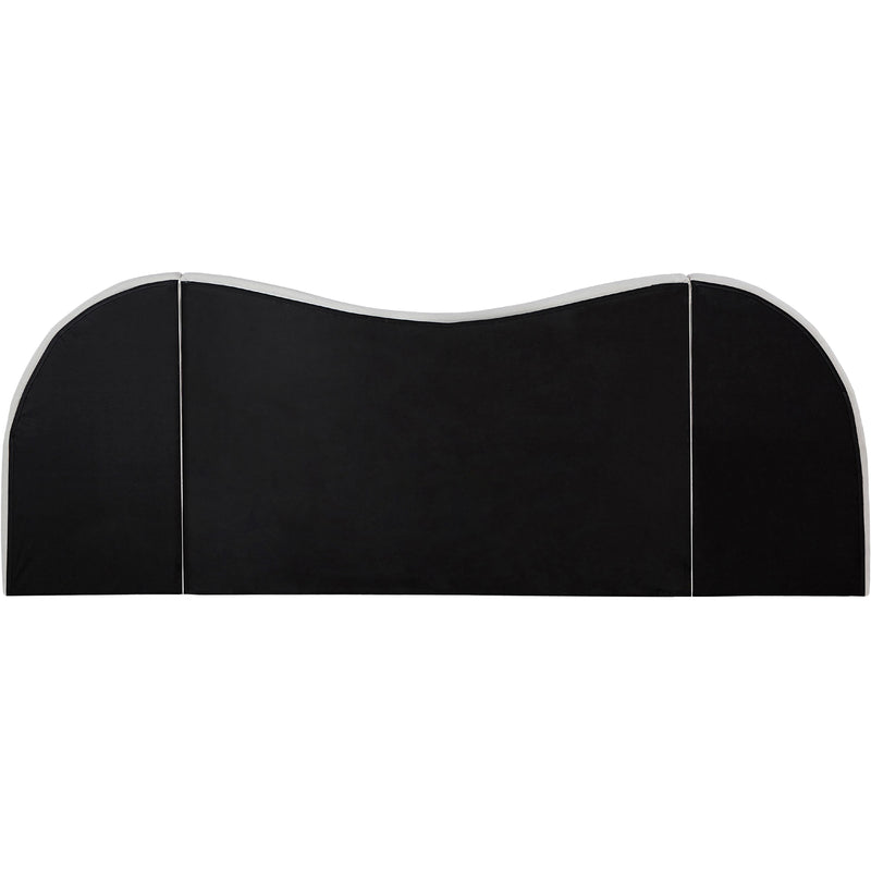 Meridian Everest Cream Linen Textured Fabric Queen Bed (3 Boxes) IMAGE 6