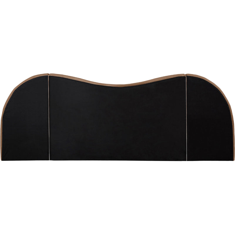 Meridian Everest Tan Linen Textured Fabric King Bed (3 Boxes) IMAGE 6