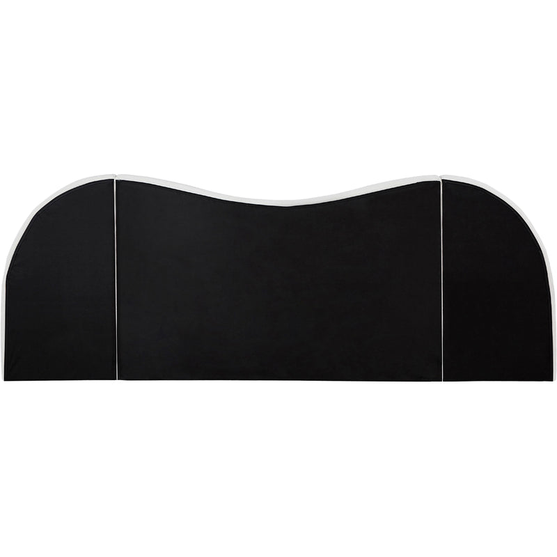 Meridian Everest White Linen Textured Fabric King Bed (3 Boxes) IMAGE 6