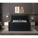 Meridian Elias Black Velvet King Bed IMAGE 4