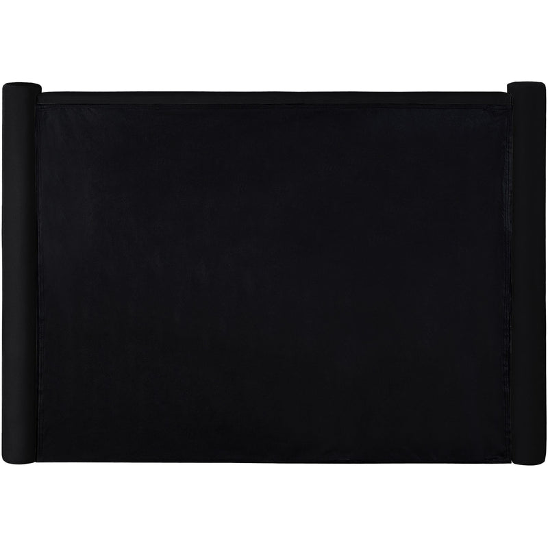Meridian Elias Black Velvet King Bed IMAGE 6