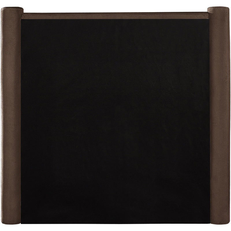 Meridian Elias Brown Velvet Twin Bed IMAGE 6