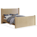 Meridian Elias Camel Velvet Full Bed IMAGE 9