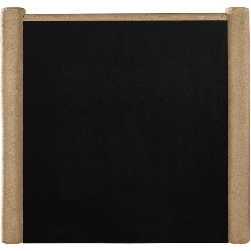 Meridian Elias Camel Velvet Twin Bed IMAGE 6