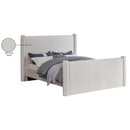 Meridian Elias Cream Velvet King Bed IMAGE 8