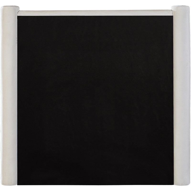 Meridian Elias Cream Velvet Twin Bed IMAGE 6