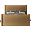 Meridian Elias Saddle Velvet Full Bed IMAGE 3