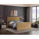 Meridian Elias Saddle Velvet King Bed IMAGE 2