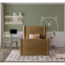 Meridian Elias Saddle Velvet Twin Bed IMAGE 4