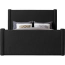 Meridian Elias Black Boucle Fabric King Bed IMAGE 3