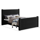 Meridian Elias Black Boucle Fabric King Bed IMAGE 9