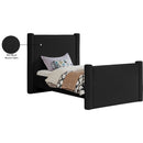 Meridian Elias Black Boucle Fabric Twin Bed IMAGE 8