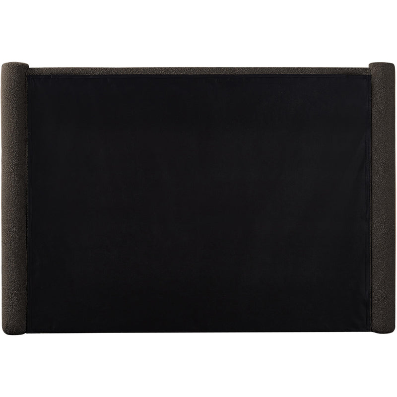 Meridian Elias Brown Boucle Fabric Full Bed IMAGE 6