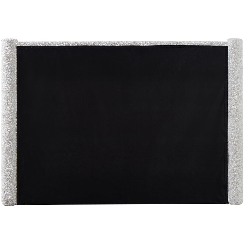 Meridian Elias Cream Boucle Fabric Full Bed IMAGE 6