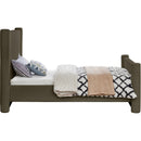 Meridian Elias Olive Green Boucle Fabric Twin Bed IMAGE 5