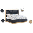 Meridian Casa Black Vegan Leather King Bed (3 Boxes) IMAGE 11