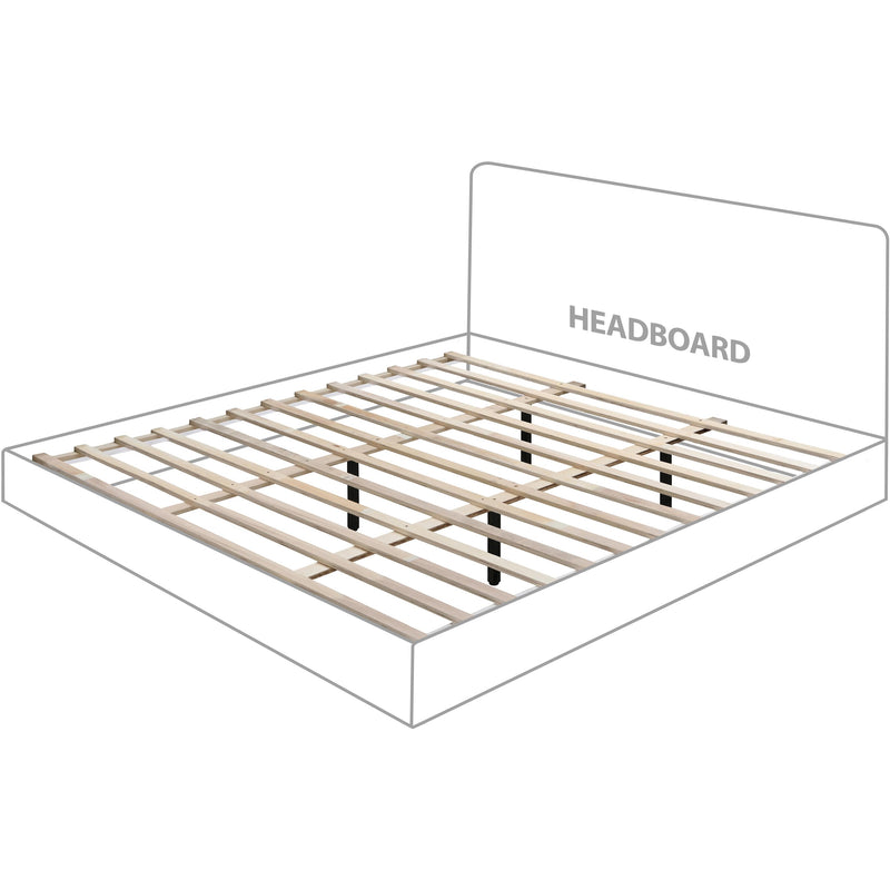 Meridian Casa Cream Vegan Leather King Bed (3 Boxes) IMAGE 9