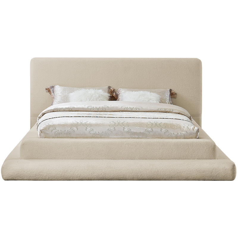 Meridian Dane Beige Teddy Fabric King Bed (3 Boxes) IMAGE 3