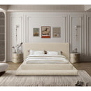 Meridian Dane Beige Teddy Fabric Queen Bed (3 Boxes) IMAGE 4