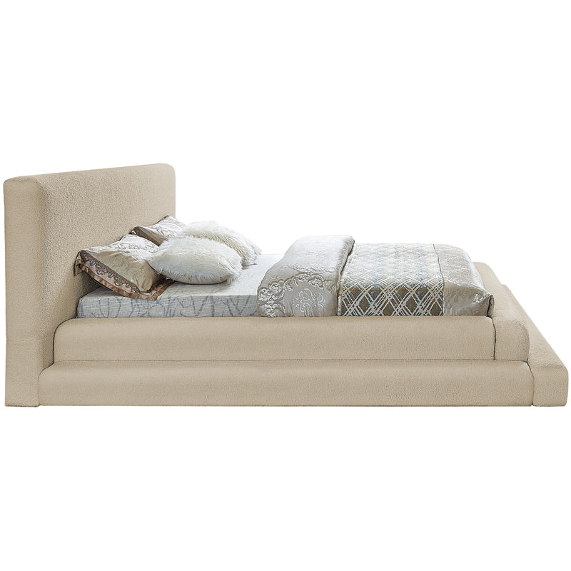 Meridian Dane Beige Teddy Fabric Queen Bed (3 Boxes) IMAGE 5