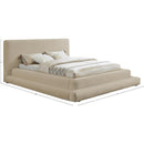 Meridian Dane Beige Teddy Fabric Queen Bed (3 Boxes) IMAGE 8