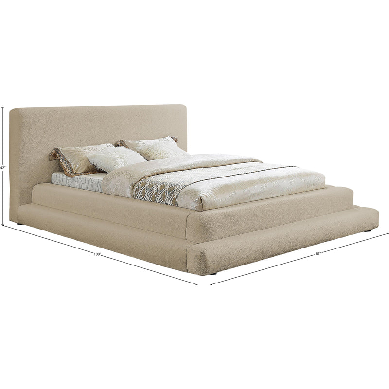 Meridian Dane Beige Teddy Fabric Queen Bed (3 Boxes) IMAGE 8