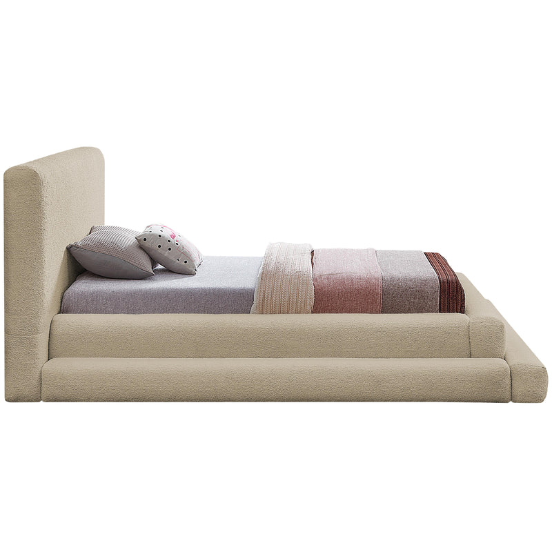 Meridian Dane Beige Teddy Fabric Twin Bed (3 Boxes) IMAGE 5