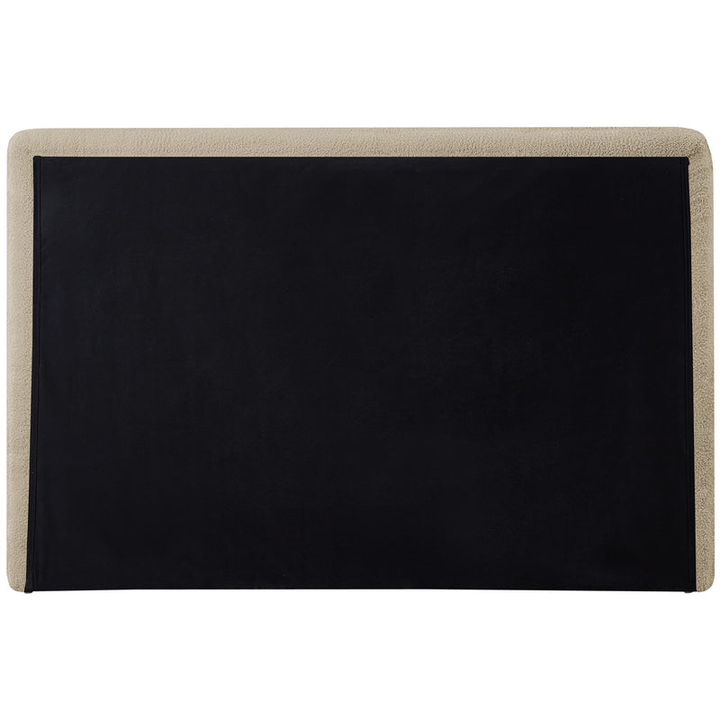 Meridian Dane Beige Teddy Fabric Twin Bed (3 Boxes) IMAGE 6