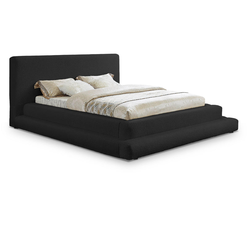 Meridian Dane Black Teddy Fabric Full Bed (3 Boxes) IMAGE 1