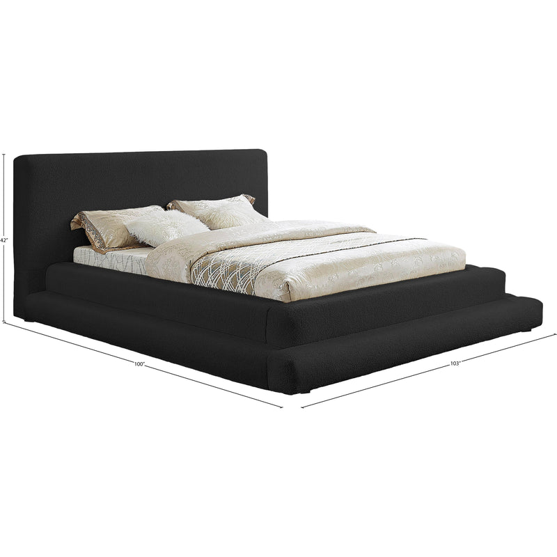 Meridian Dane Black Teddy Fabric King Bed (3 Boxes) IMAGE 8