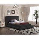 Meridian Dane Black Teddy Fabric Twin Bed (3 Boxes) IMAGE 2