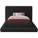 Meridian Dane Black Teddy Fabric Twin Bed (3 Boxes) IMAGE 3