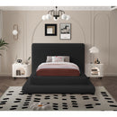 Meridian Dane Black Teddy Fabric Twin Bed (3 Boxes) IMAGE 4
