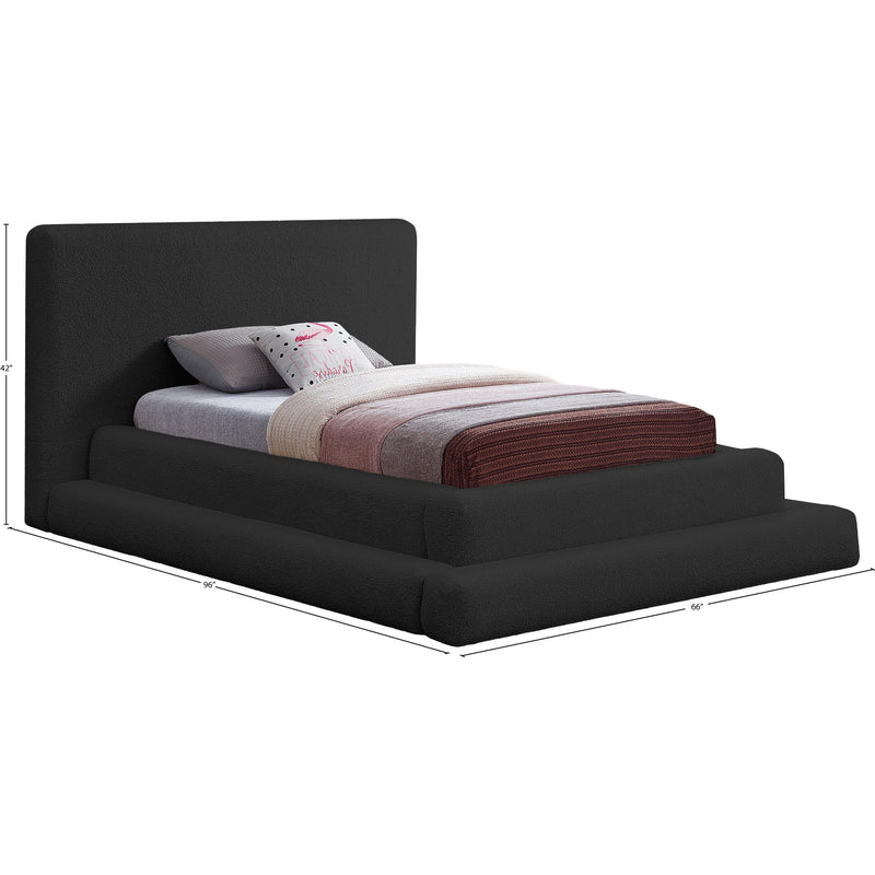 Meridian Dane Black Teddy Fabric Twin Bed (3 Boxes) IMAGE 8