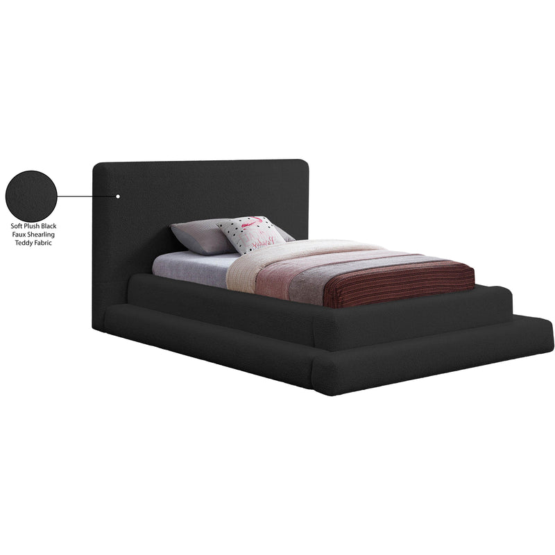 Meridian Dane Black Teddy Fabric Twin Bed (3 Boxes) IMAGE 9
