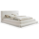 Meridian Dane Cream Teddy Fabric Full Bed (3 Boxes) IMAGE 8