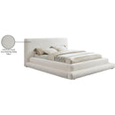 Meridian Dane Cream Teddy Fabric Queen Bed (3 Boxes) IMAGE 9